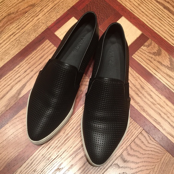 Vince Pierce 2 Perforates leather slip on sneaker - Picture 3 of 4